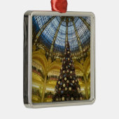 Galeries La Fayette met Kerstmis, Parijs, Frankrij Metalen Ornament (Rechts)
