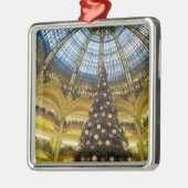 Galeries La Fayette met Kerstmis, Parijs, Frankrij Metalen Ornament (Links)