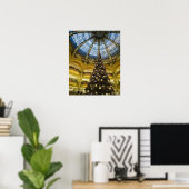Galeries La Fayette met Kerstmis, Parijs, Frankrij Poster (Thuiskantoor)