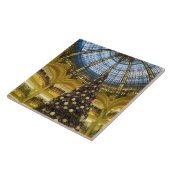 Galeries La Fayette met Kerstmis, Parijs, Frankrij Tegeltje (Zijkant)