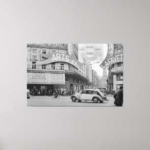 Galeries Lafayette Paris Haussmann 1940 Foto Canvas Afdruk