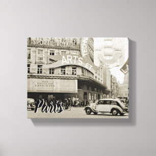 Galeries Lafayette Paris Haussmann 1940 Foto Canvas Afdruk