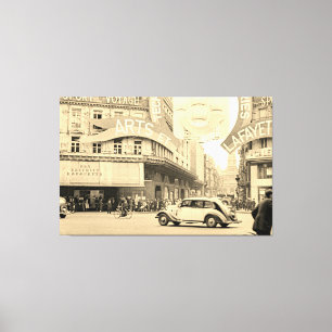 Galeries Lafayette Paris Haussmann 1940 Foto Canvas Afdruk