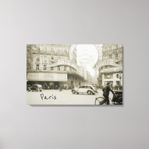 Galeries Lafayette Paris Haussmann 1940 Foto Canvas Afdruk