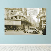 Galeries Lafayette Paris Haussmann 1940 Foto Canvas Afdruk (Insitu (Houten vloer))