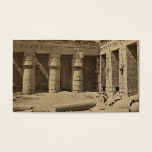Galerij bij de tweede rechtbank van Thutmose I bij Visitekaartjes