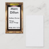 Galerij Lijst artiesten. Visitekaartje (Voorkant / Achterkant)