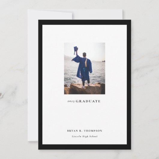 Galerij Lijst Foto Afstuderen Aankondiging Kaart (Voorkant)