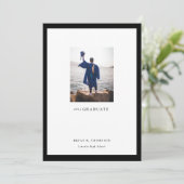 Galerij Lijst Foto Afstuderen Aankondiging Kaart (Staand voorkant)