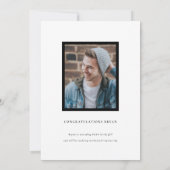 Galerij Lijst Foto Afstuderen Aankondiging Kaart (Achterkant)