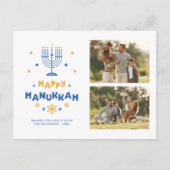 Galerij met 2 Foto "Happy Hanukkah" Feestdagenkaart (Voorkant)