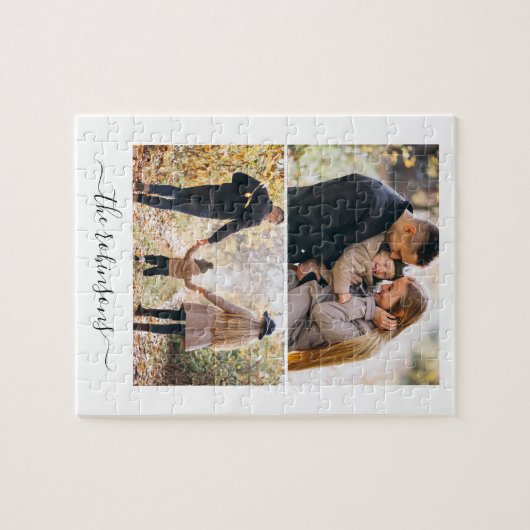 Galerij met 2 persoonlijke foto's legpuzzel (Horizontaal)