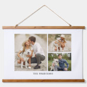 Galerij met 3 persoonlijke foto's hangend wandkleed (Voorkant)