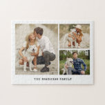 Galerij met 3 persoonlijke foto's legpuzzel<br><div class="desc">Galerij van 3 Aangepast fotoontwerp. Gebruik je favoriete foto's om je een mooi hokje te geven of een speciaal cadeau voor een vriend of familielid.</div>