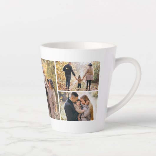 Galerij met 4 persoonlijke foto's latte mok (Rechts)