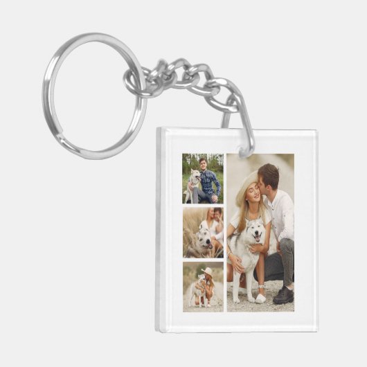 Galerij met 5 aangepaste foto-Sleutelhanger Sleutelhanger (Voorkant Links)