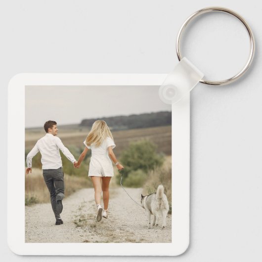 Galerij met 5 aangepaste foto-Sleutelhanger Sleutelhanger (Achterkant)