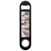 Galerij met 6 persoonlijke foto-streepjescode speed flessenopener (Voorkant)