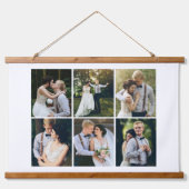 Galerij met 6 persoonlijke foto's hangend wandkleed (Voorkant)