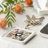 Galerij met 8 persoonlijke foto's sleutelhanger (Zijkant)