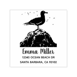 Galerij met galerij Beach Life Ocean Seagull Retur Zelfinktende Stempel