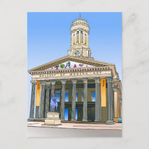 Galerij met moderne kunst briefkaart