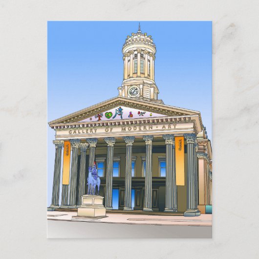 Galerij met moderne kunst briefkaart (Voorkant)