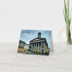 Galerij met moderne kunst, Wenskaart Glasgow Kaart