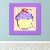 Galerij met omhulde doek voor druiven canvas afdruk (Insitu (Houten vloer))