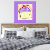 Galerij met omhulde doek voor druiven canvas afdruk (Insitu (Slaapkamer))