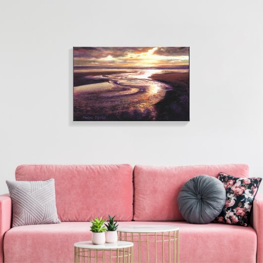 Galerij met overvloed plakdoek, inkt door Ocean Su Canvas Afdruk (Insitu (Woonkamer))