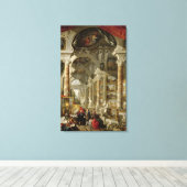 Galerij met Uitzichten van Modern Rome, 1759 Canvas Afdruk (Insitu (Houten vloer))