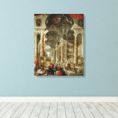 Galerij met Uitzichten van Modern Rome, 1759 Canvas Afdruk (Insitu (Houten vloer))