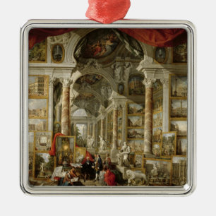 Galerij met Uitzichten van Modern Rome, 1759 Metalen Ornament