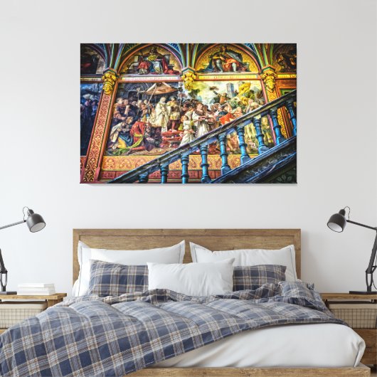 Galerij met verf van ancerestoren canvas afdruk (Insitu (Slaapkamer))