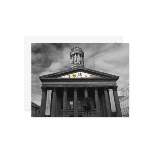 Galerij Modern Art, Glasgow, Schotland Briefkaart (Voorkant / Achterkant in situ)