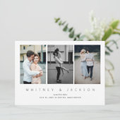 Galerij Multi Photo Save the Date Kaart (Staand voorkant)