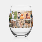 Galerij van 20 gepersonaliseerde foto wijnglas zonder voet (Achterkant)