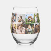 Galerij van 20 gepersonaliseerde foto wijnglas zonder voet (Links)