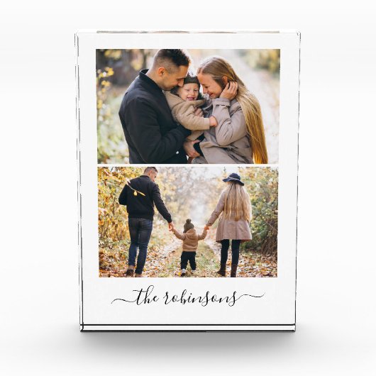 Galerij van 2 Gepersonaliseerd Fotoblokken (Voorkant)