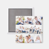 Galerij van acht aangepaste kleur foto magneet (Voorkant / Achterkant)