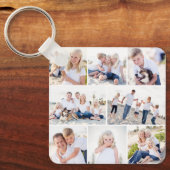 Galerij van acht gepersonaliseerde kleur foto Sleu Sleutelhanger (Voorkant)