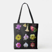 Galerij van Bloemen op de canvas tas van de druk (Achterkant)