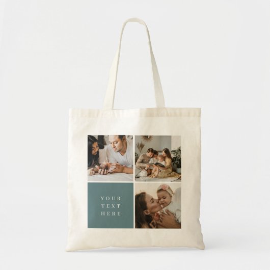 Galerij van drie raster tote bag (Voorkant)