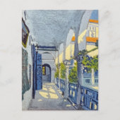 Galerij van een Marokkaanse Riad Georges Gaudion Briefkaart (Voorkant)