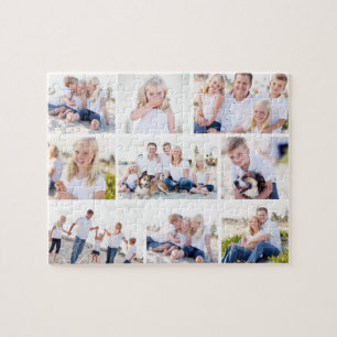 Galerij van negen gepersonaliseerde foto puzzel legpuzzel