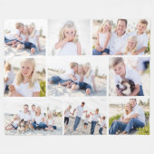 Galerij van negen gepersonaliseerde kleuren fotode fleece deken (Voorkant (Horizontaal))