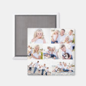 Galerij van zeven aangepaste kleur fotomagneet magneet (Voorkant / Achterkant)