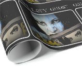 'Galerijgastheer' op glanzend omslagpapier Cadeaupapier (Rol Hoek)