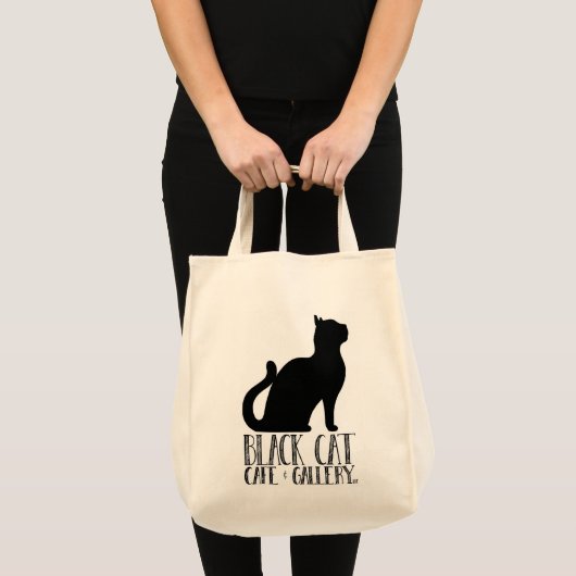 Galerijkat | Cat Canvas tas, Organic Cotton Bag, T Tote Bag (Voorkant (product))